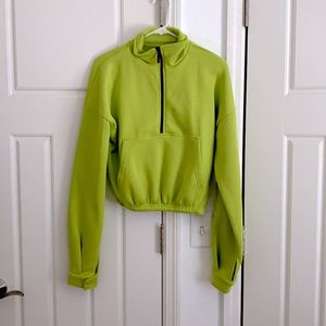 Cropped Neon Hoodie